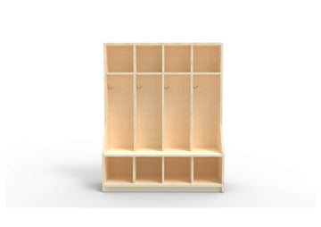 Four Section Cubbie Locker