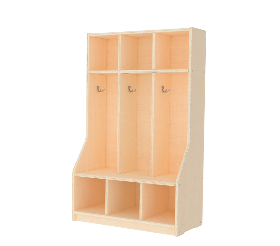 Three Section Cubbie Locker