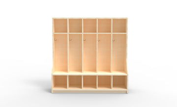 Five Section Cubbie Locker