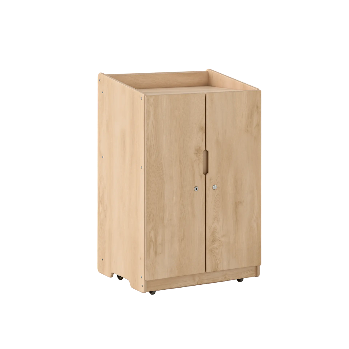 Locking Teachers Cabinet with Casters - Short