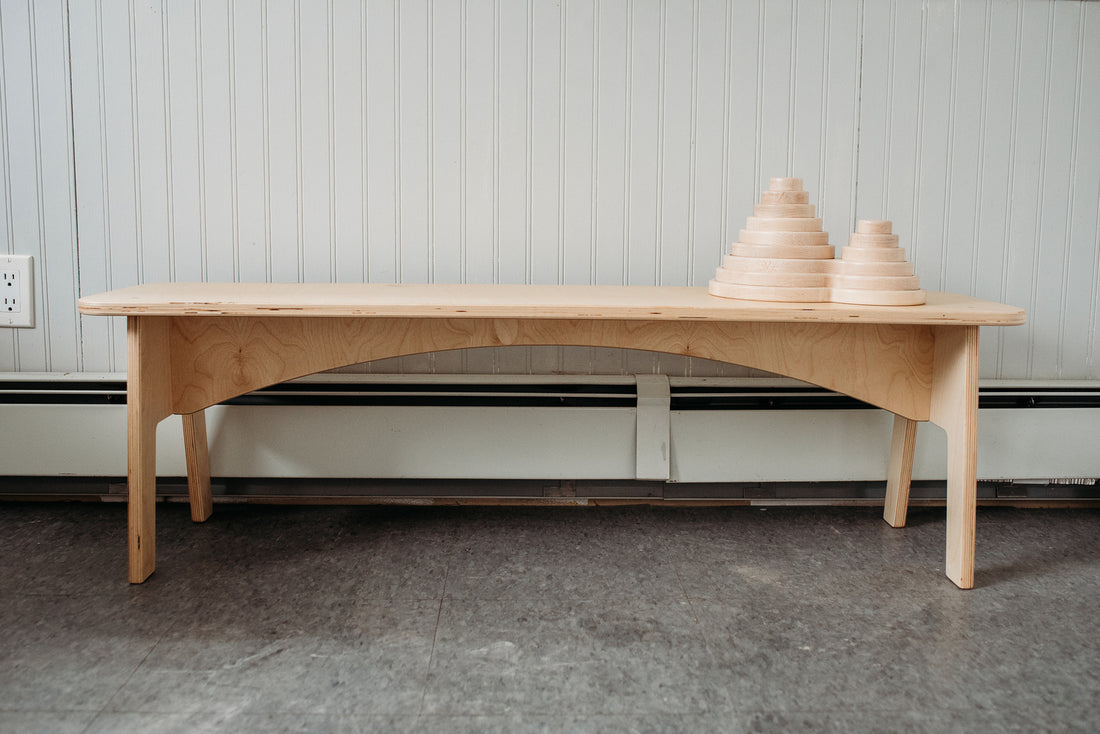 Long Wooden Classroom Bench Seating | Fern Kids