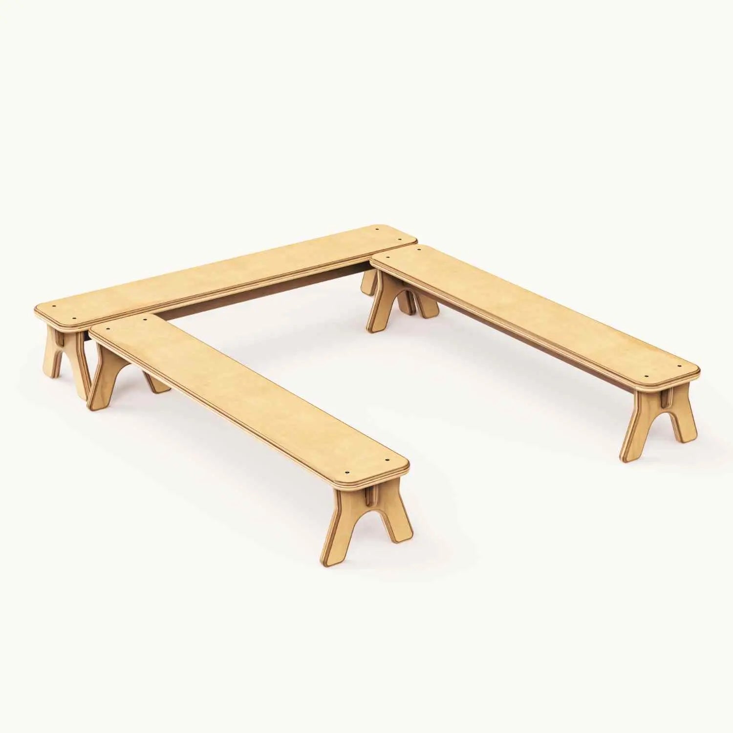 PlayBeam - Wooden Balance Beam for Kids All Circles