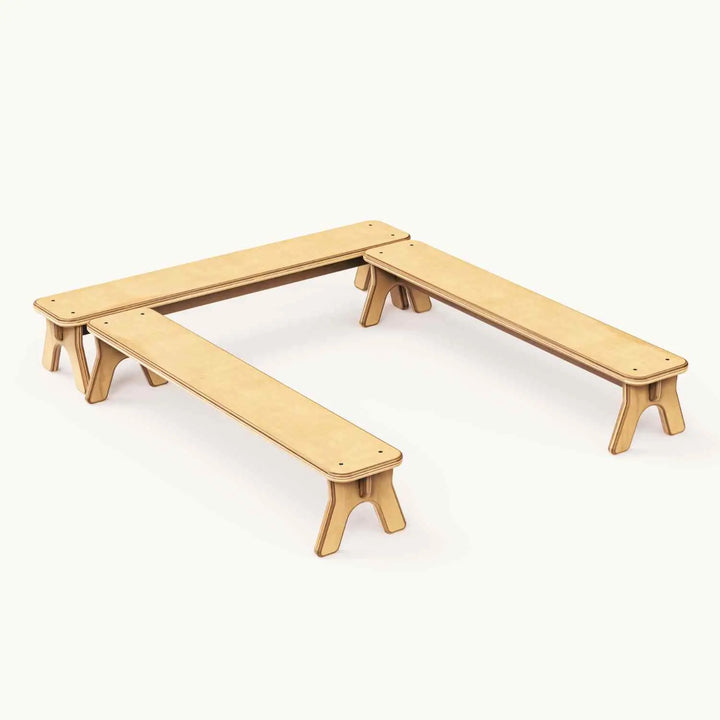 PlayBeam - Wooden Balance Beam for Kids All Circles