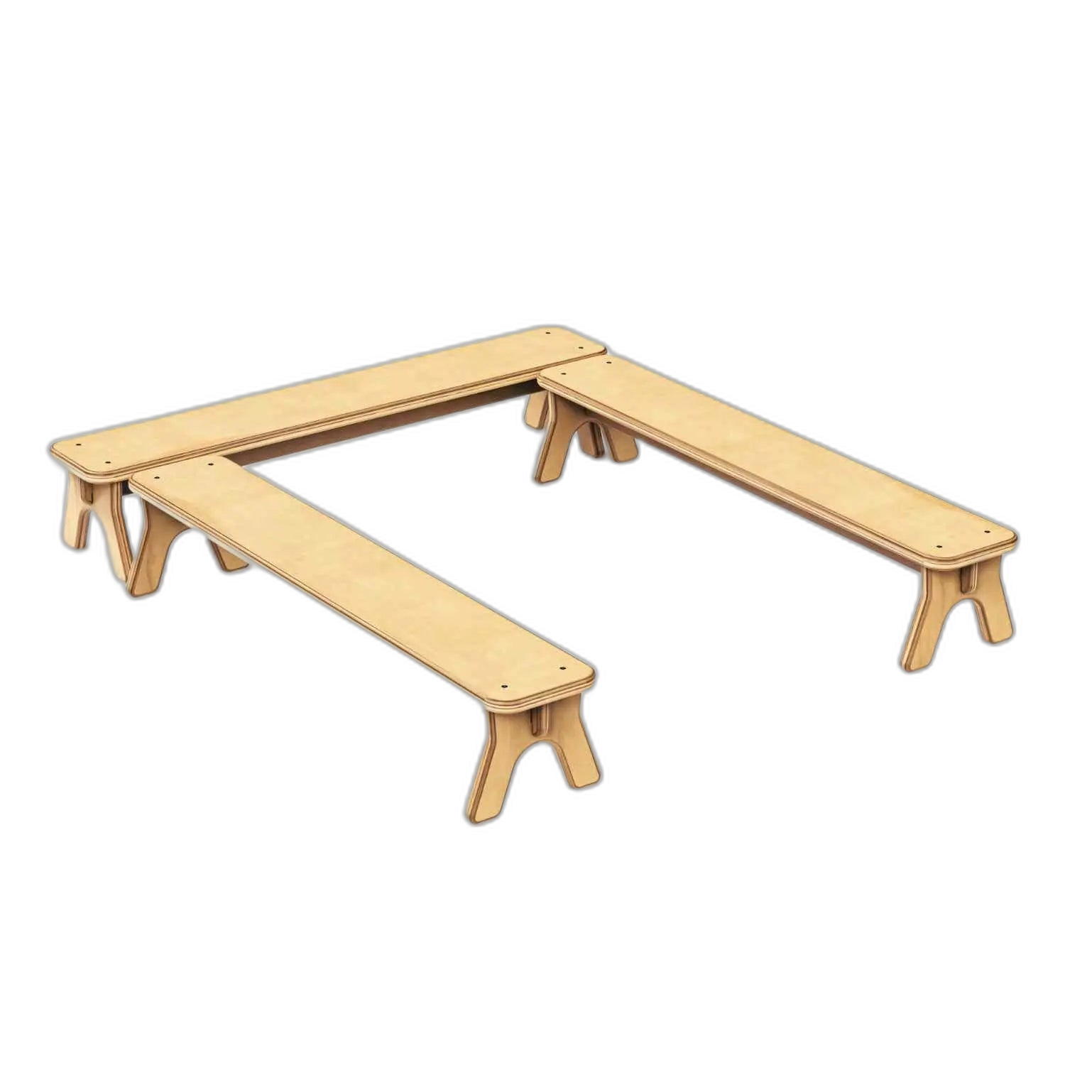 PlayBeam - Wooden Balance Beam for Kids Fern Kids