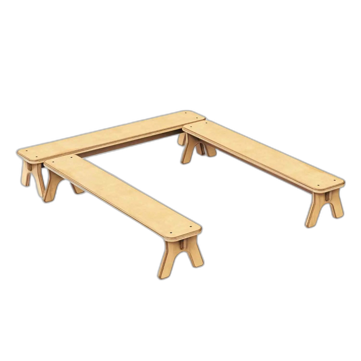 PlayBeam - Wooden Balance Beam for Kids Fern Kids
