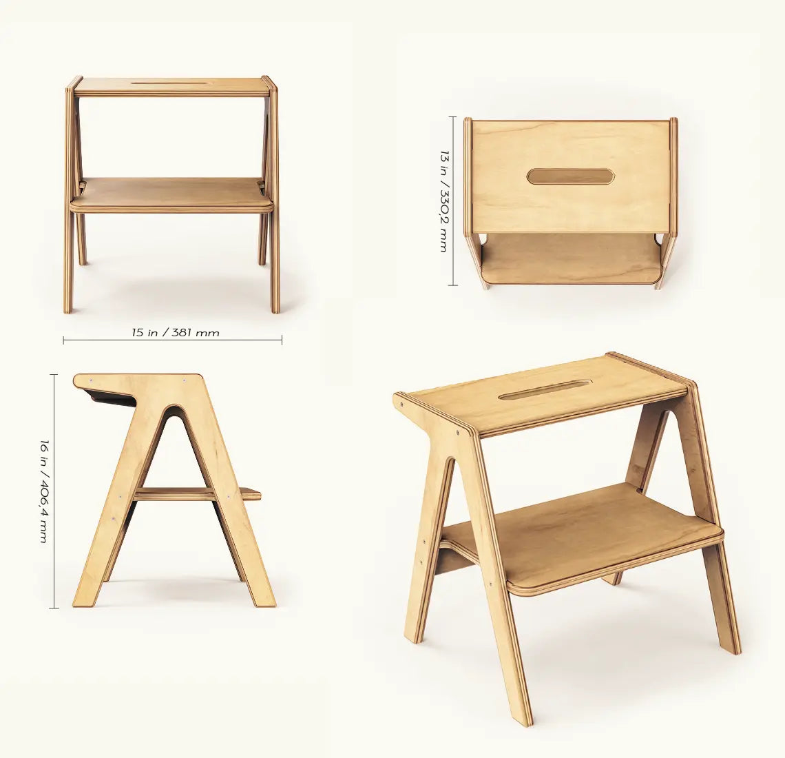 Two Step | Wooden Step Stools For Kids All Circles