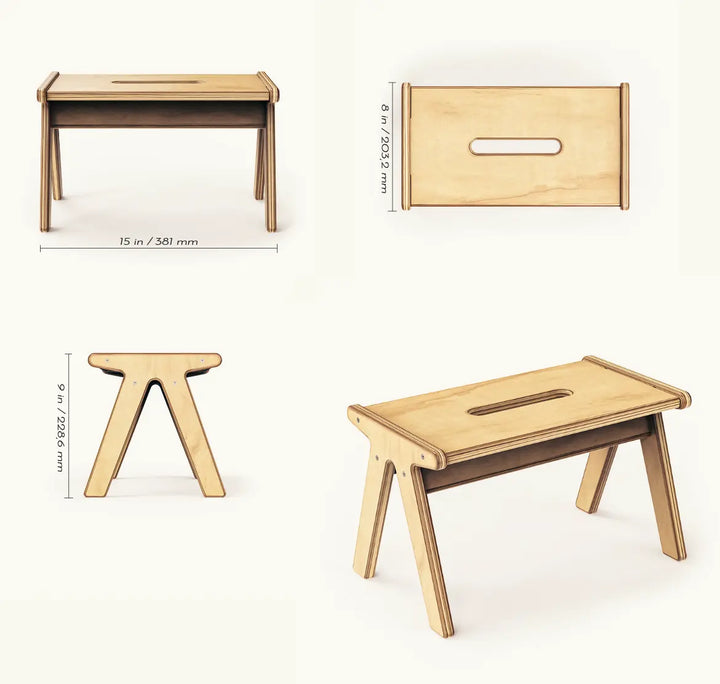 One Step | Wooden Step Stools For Kids All Circles