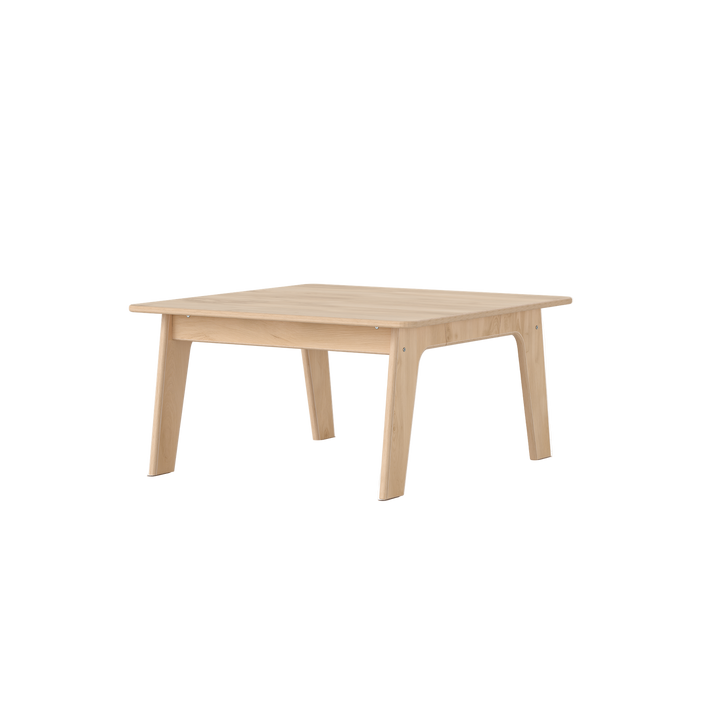 Wooden table on a white background