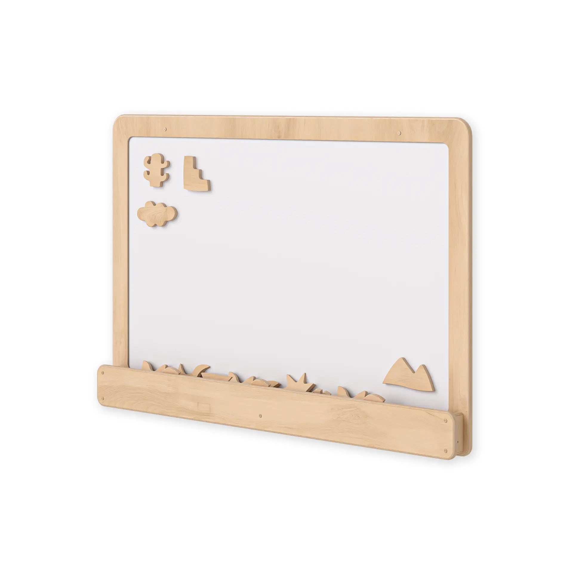 Wall Mounted Busy Board - Magnet Board with Shapes Fern Kids