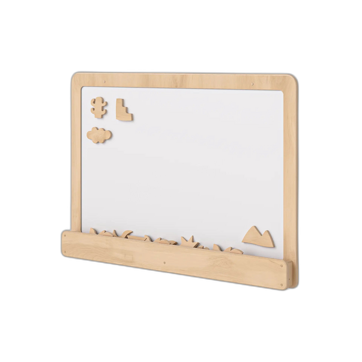 Wall Mounted Busy Board - Magnet Board with Shapes Fern Kids