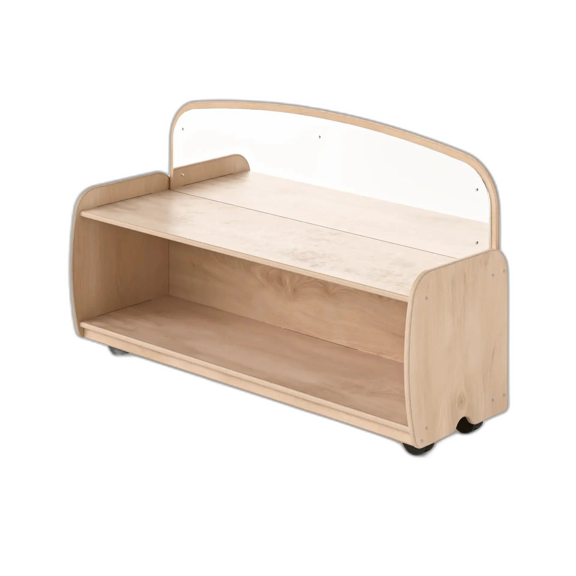 Mirrored Shelf with Casters Fern Kids