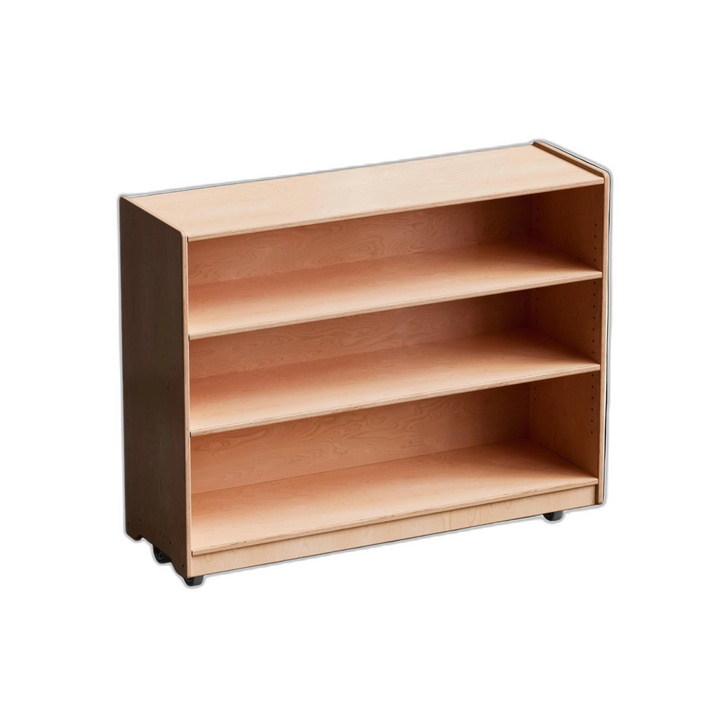 Montessori Shelf - 36x48x15 - Adjustable Shelving Unit, Wood Backing Fern Kids